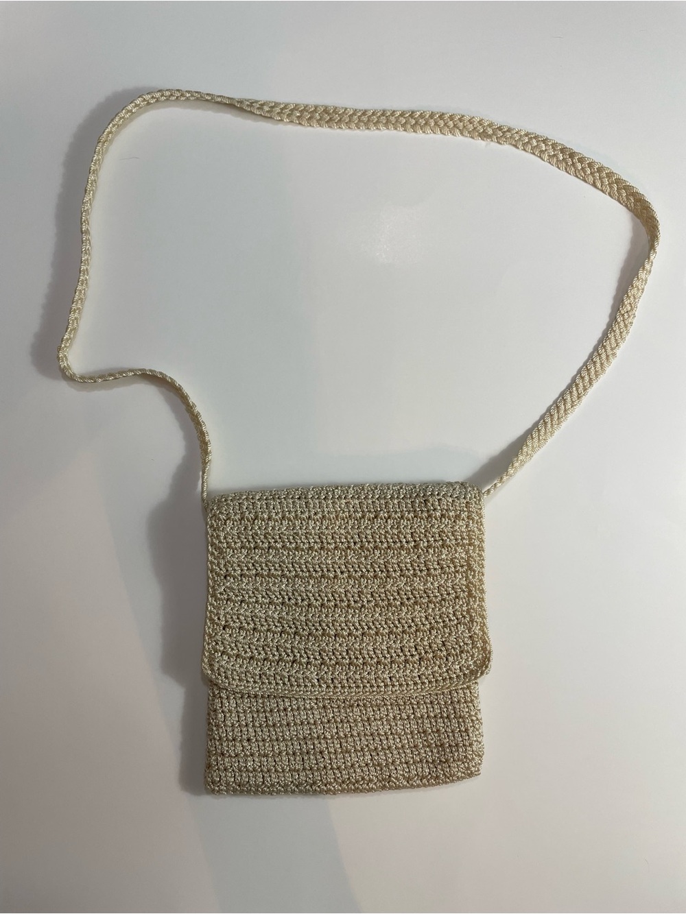 The Sak Crochet Crossbody Bag in Cream